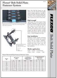 Anker flexco Каталог Flexco Bolt Solid Plate Fastener System