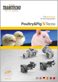 Мотор-редукторы для систем кормораздачи Poultry&Pigtecno