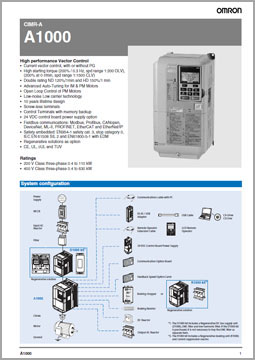 Каталог OMRON серии A1000