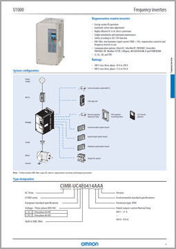 Каталог OMRON серии U1000