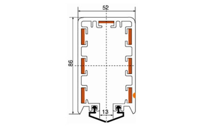 Троллейные шинопроводы Nante серии HFP52 35А-240А
